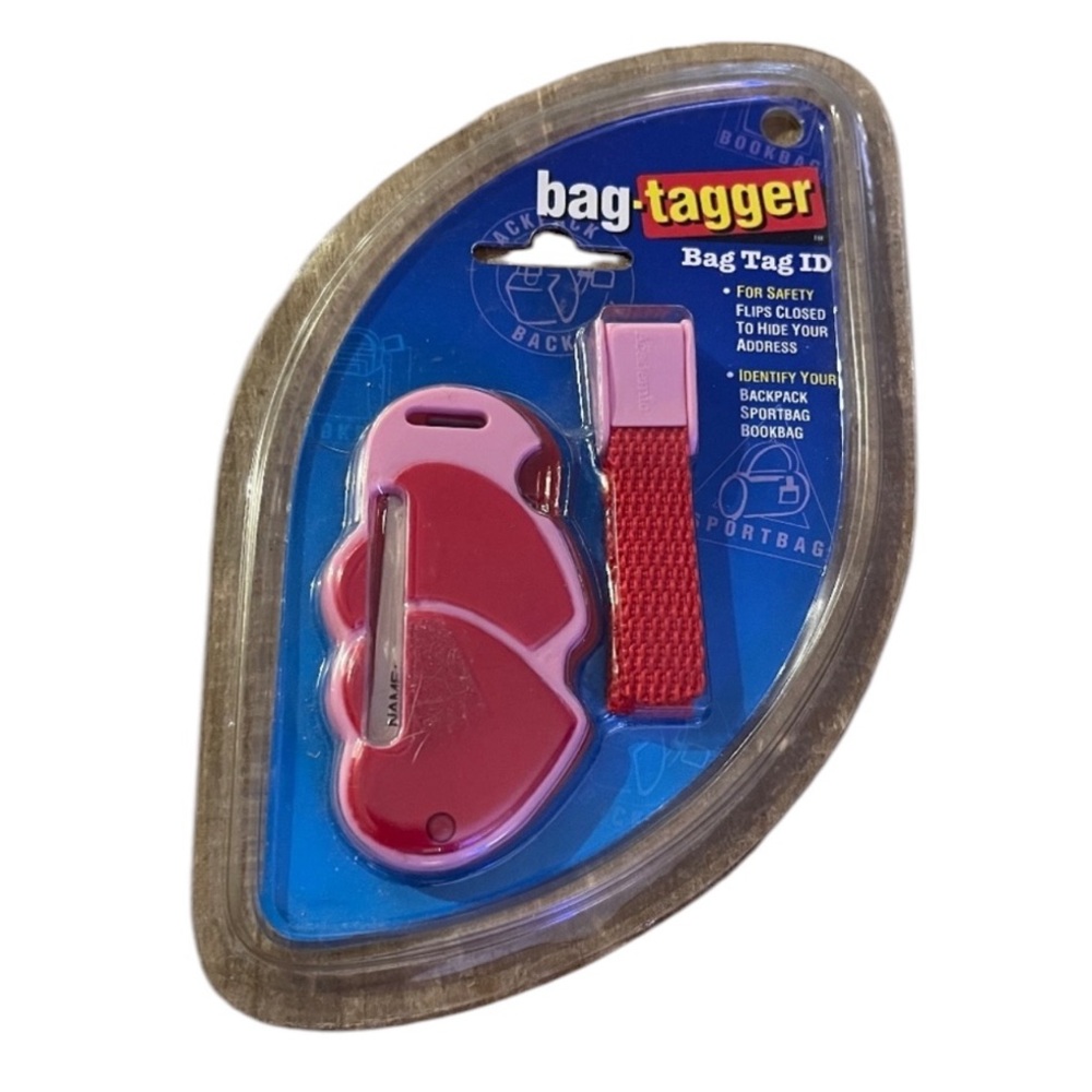 Double Heart Bag Tagger - Bag Tag ID - NEW